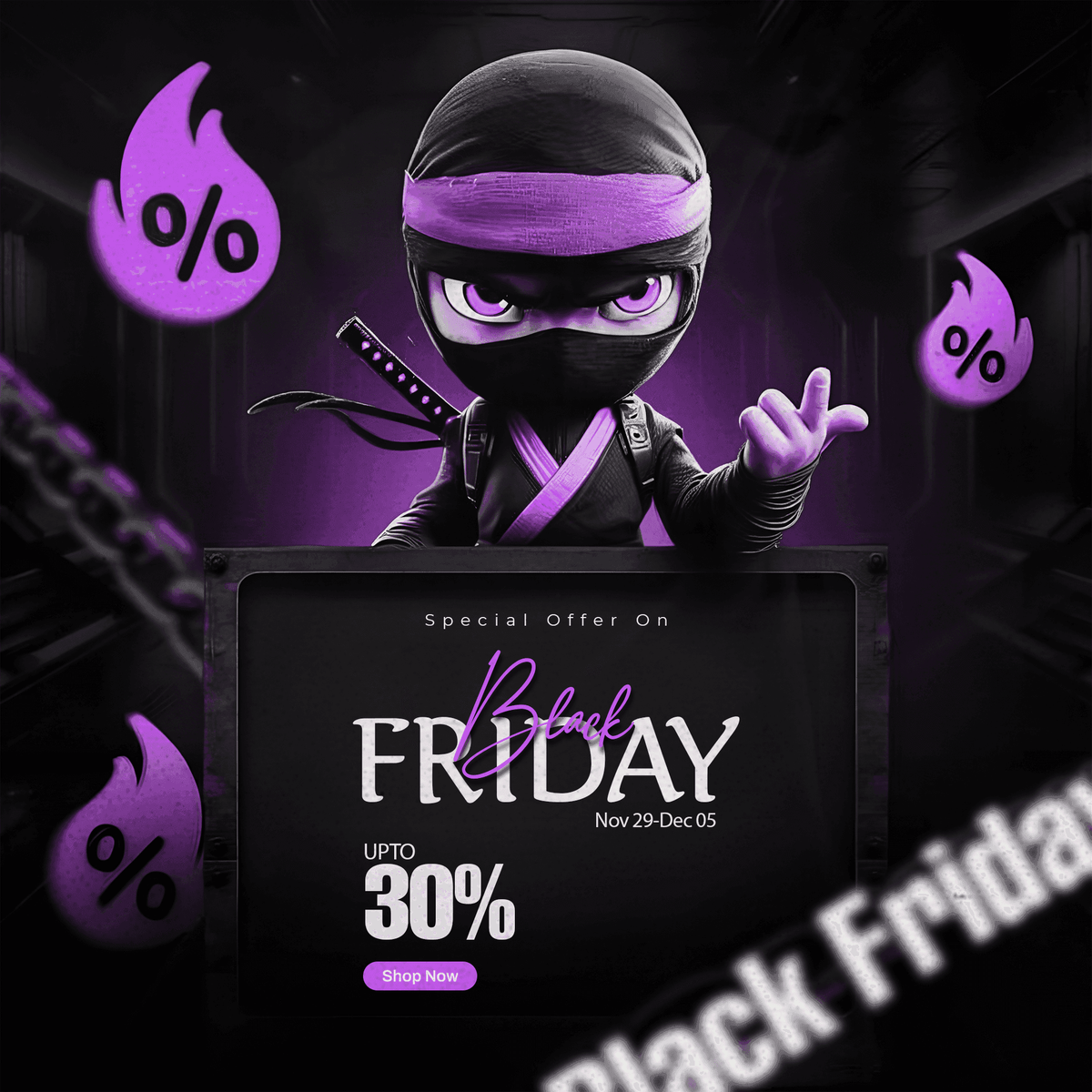 Black Friday - Social Media advertisement product graphics template - #19